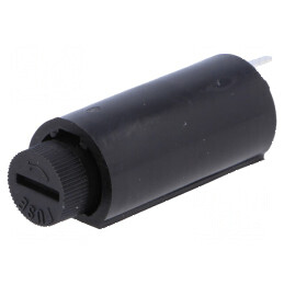 Clemă siguranţe cilindrice verticală 5x20mm 6A - Raster 10mm | Electronic-mag.ro | Componente Electronice