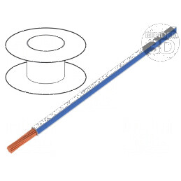 Cablu H07V2-K 1,5mm² 16AWG PVC Alb-Albastru Clasa 5 | Electronic-mag.ro | Componente Electronice