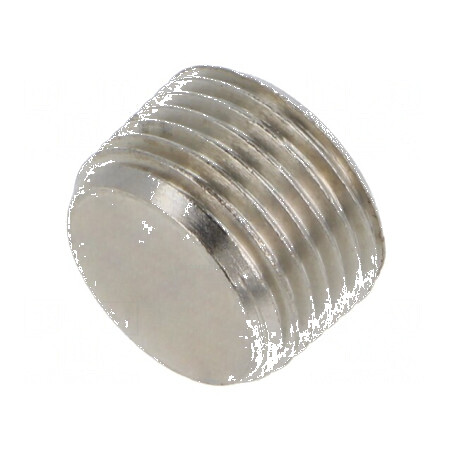 Dop filetat R 3/8 exterior alamă nichelată 11mm | Electronic-mag.ro | Componente Electronice