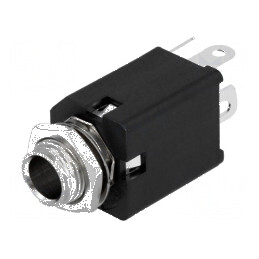 Conector Jack 6,3mm soclu mamă mono cu 2 piste pentru lipire | Electronic-mag.ro | Componente Electronice