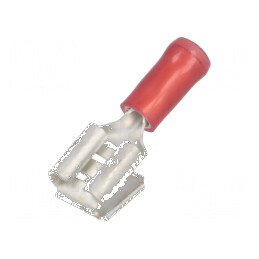Terminal plat 6,3mm mamă/tată crimpat roşu 0,3-1,5mm2 | Electronic-mag.ro | Componente Electronice