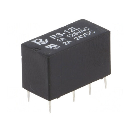 Releu electromagnetic DPDT 12VDC, contacte max 2A | Electronic-mag.ro | Componente Electronice