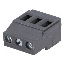 Regletă de conexiuni pentru PCB 90° 5mm 3 piste 20A | Electronic-mag.ro | Componente Electronice