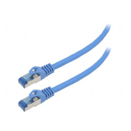 Cablul Patch S/FTP 6a CCA LSZH Albastru 0,25m 26AWG | Electronic-mag.ro | Componente Electronice