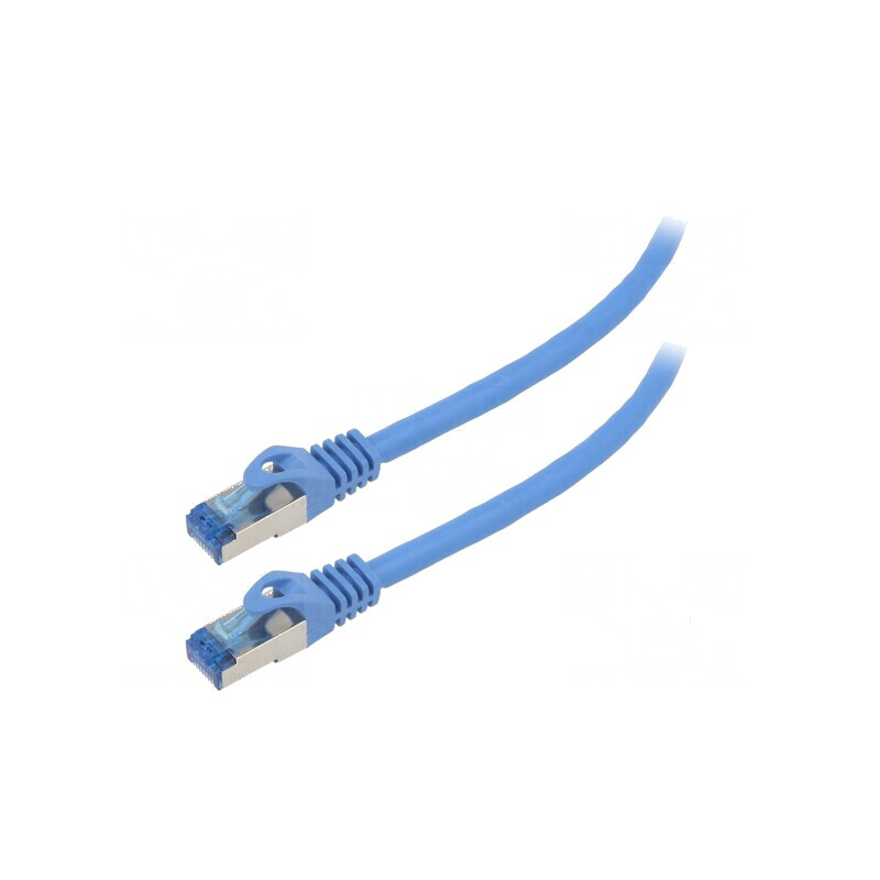 Cablul Patch S/FTP 6a CCA LSZH Albastru 0,25m 26AWG | Electronic-mag.ro | Componente Electronice