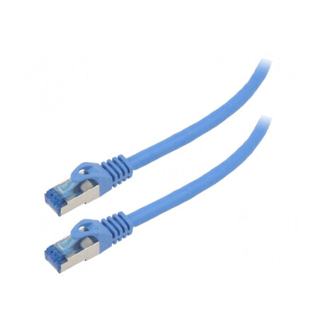 Cablul Patch S/FTP 6a CCA LSZH Albastru 0,25m 26AWG | Electronic-mag.ro | Componente Electronice