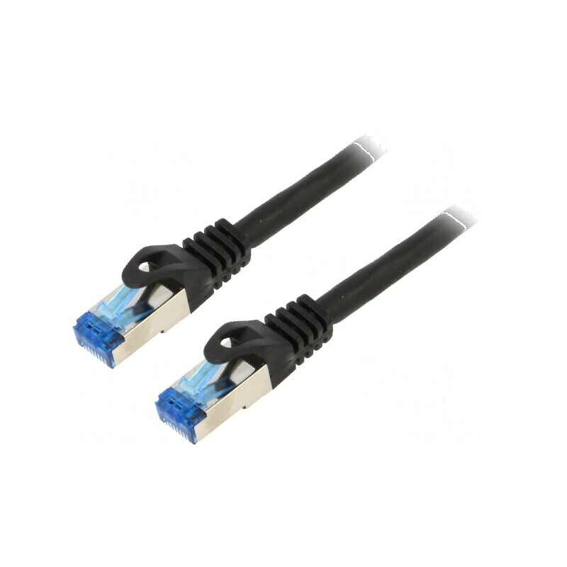 Patch cord S/FTP 6a CCA LSZH negru 0,25m 26AWG | Electronic-mag.ro | Componente Electronice Patch cord S/FTP 6a CCA LSZH negru 0,25m 26AWG | Electronic-mag.ro | Componente Electronice