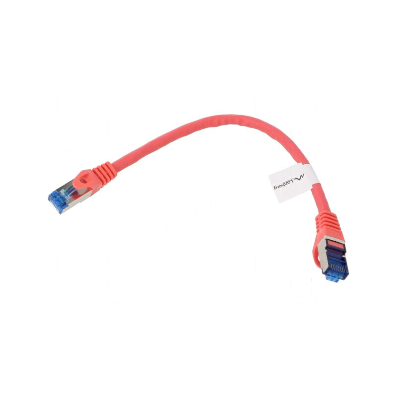Patch cord S/FTP 6a CCA LSZH roșu 0,25m 26AWG | Electronic-mag.ro | Componente Electronice Patch cord S/FTP 6a CCA LSZH roșu 0,25m 26AWG | Electronic-mag.ro | Componente Electronice
