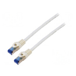 Patch cord S/FTP 6a CCA LSZH alb 0,25m 26AWG | Electronic-mag.ro | Componente Electronice
