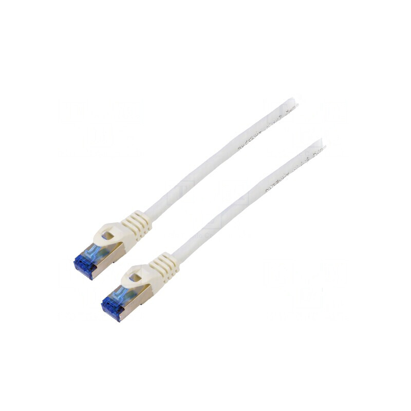 Patch cord S/FTP 6a CCA LSZH alb 0,25m 26AWG | Electronic-mag.ro | Componente Electronice Patch cord S/FTP 6a CCA LSZH alb 0,25m 26AWG | Electronic-mag.ro | Componente Electronice