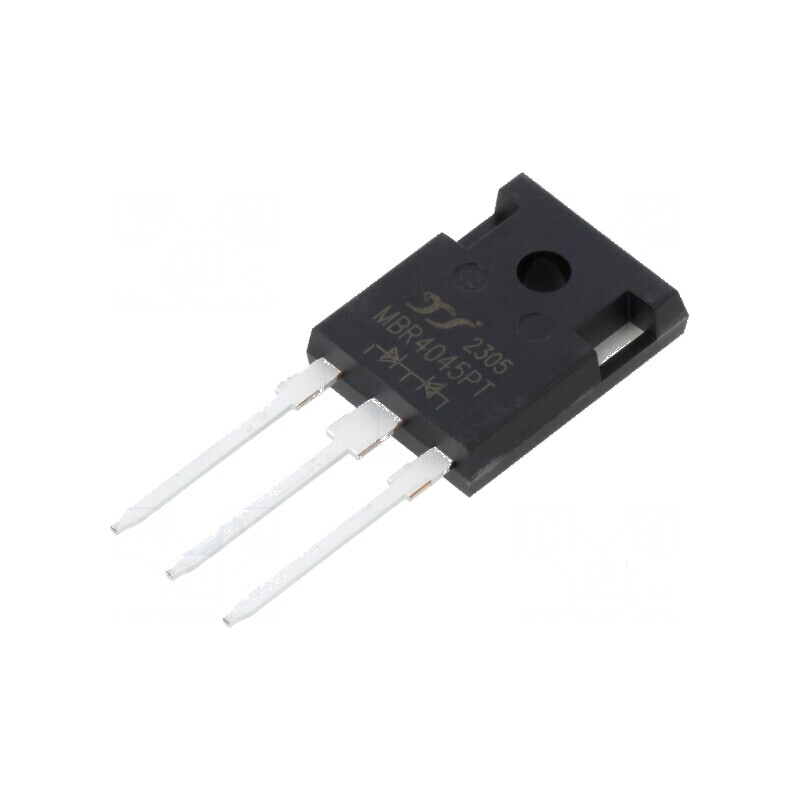 Diodă Schottky THT 45V 40A TO247-3 Ufmax 0,6V | Electronic-mag.ro | Componente Electronice Diodă Schottky THT 45V 40A TO247-3 Ufmax 0,6V | Electronic-mag.ro | Componente Electronice