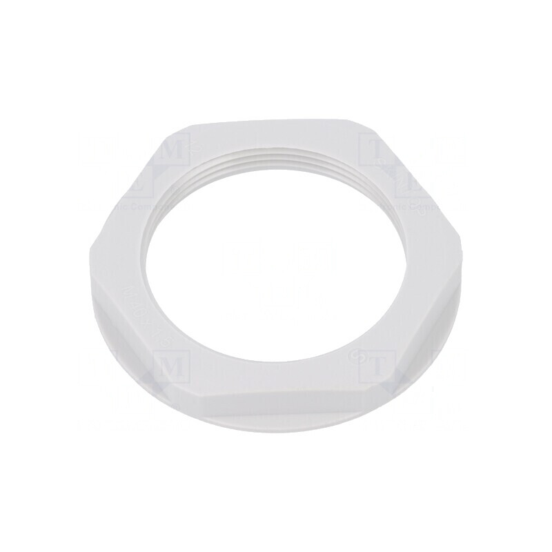 Piuliță M40 poliamidă UL94V-2 50mm gri deschis | Electronic-mag.ro | Componente Electronice