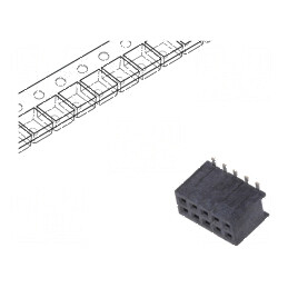 Conector şiruri pini soclu Minitek127® mamă PIN 10 verticale | Electronic-mag.ro | Componente Electronice