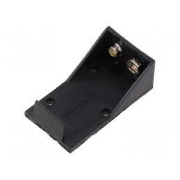 Suport baterie 6F22, 6LR61 Nr. bat: 1 | Electronic-mag.ro | Componente Electronice