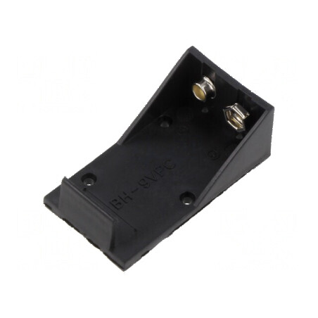 Suport baterie 6F22, 6LR61 Nr. bat: 1 | Electronic-mag.ro | Componente Electronice
