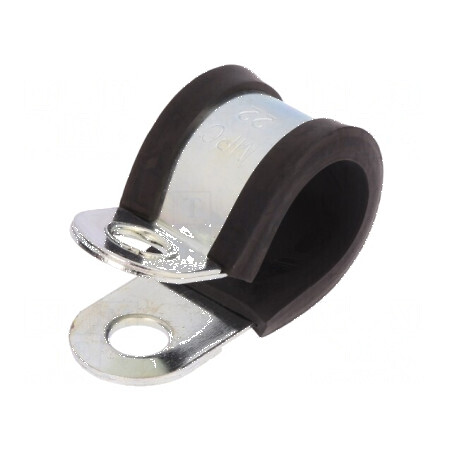 Clipsuri Øbuclă 22mm W 25mm Oţel cu Protecţie EPDM | Electronic-mag.ro | Componente Electronice