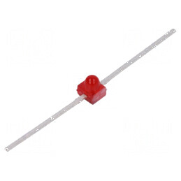 LED roșu axial 1,65mm 1÷10mcd 90° convex | Electronic-mag.ro | Componente Electronice