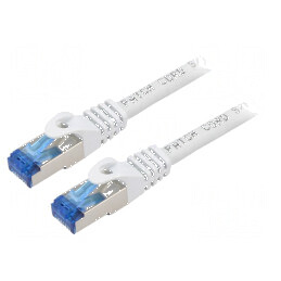 Patch cord S/FTP 6a CCA LSZH gri 0,25m 26AWG | Electronic-mag.ro | Componente Electronice
