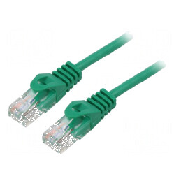 Cablu Patch U/UTP 5e CCA PVC Verde 2m 26AWG | Electronic-mag.ro | Componente Electronice