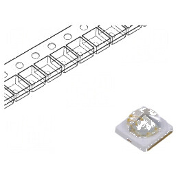 LED Albastru 130° 350mA λd: 470-485nm Pmax: 5W 35-45lm | Electronic-mag.ro | Componente Electronice