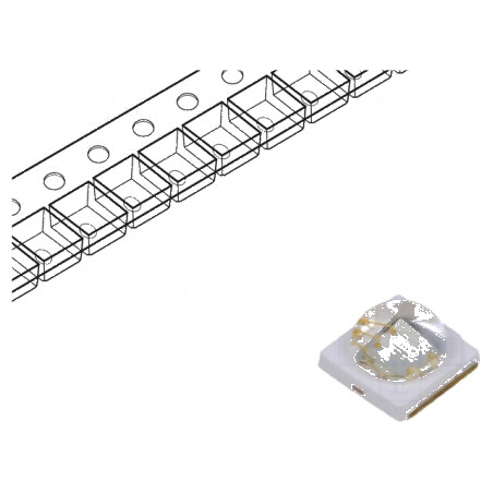 LED Albastru 130° 350mA λd: 470-485nm Pmax: 5W 35-45lm | Electronic-mag.ro | Componente Electronice