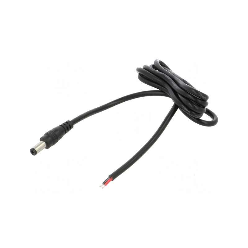 Cablu DC 5,5/2,5 mufă drept negru 1m 2x0,5mm2 -20÷80°C | Electronic-mag.ro | Componente Electronice Cablu DC 5,5/2,5 mufă drept negru 1m 2x0,5mm2 -20÷80°C | Electronic-mag.ro | Componente Electronice