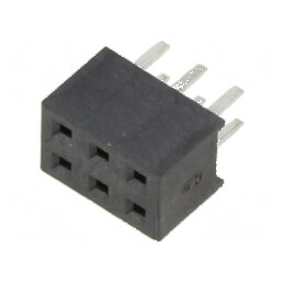 Conector şiruri pini soclu mamă 6 pini Pas 2mm pentru PCB THT | Electronic-mag.ro | Componente Electronice