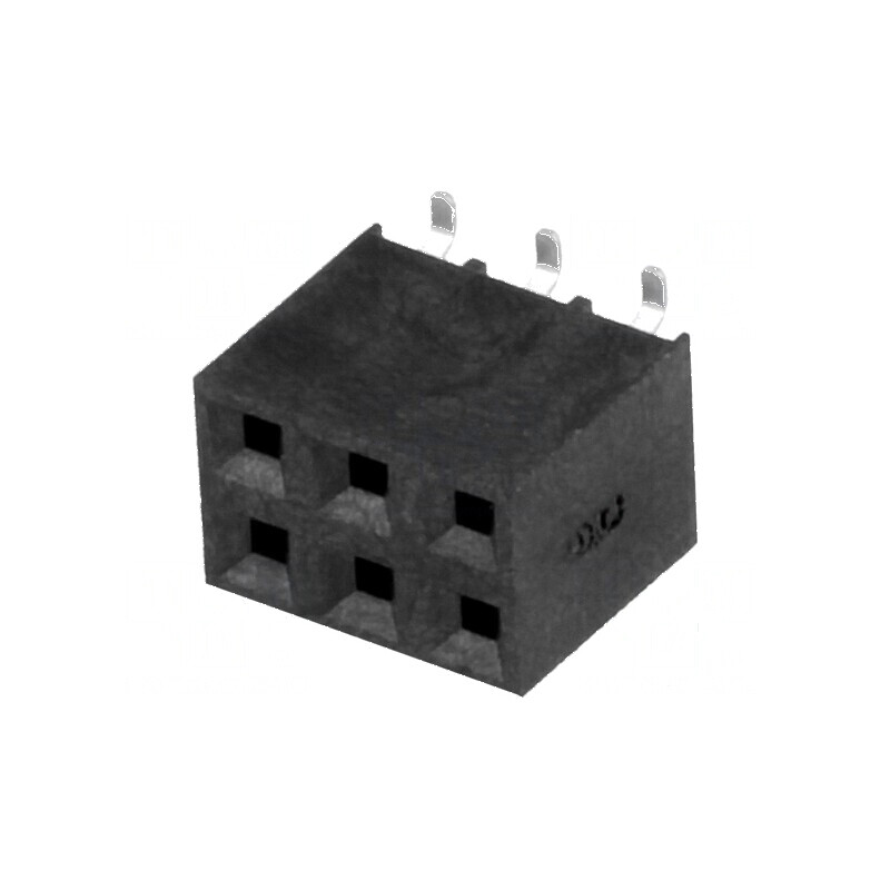 Conector şiruri pini soclu mamă 6 verticale 2,54mm SMT | Electronic-mag.ro | Componente Electronice Conector şiruri pini soclu mamă 6 verticale 2,54mm SMT | Electronic-mag.ro | Componente Electronice