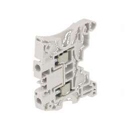 Conector îmbinare şine 0,2÷6mm² 2 borne gri 6mm | Electronic-mag.ro | Componente Electronice