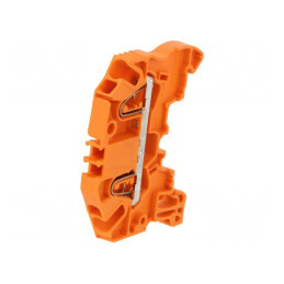 Îmbinare termică pentru șine 0,2-2,5mm², 1 pistă, 2 borne, portocalie | Electronic-mag.ro | Componente Electronice