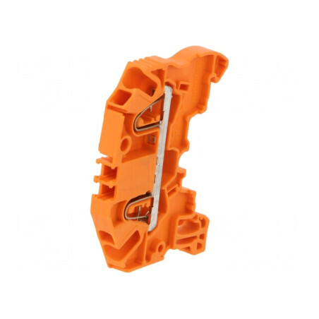 Îmbinare termică pentru șine 0,2-2,5mm², 1 pistă, 2 borne, portocalie | Electronic-mag.ro | Componente Electronice