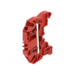 Conector de îmbinare pentru șine 0,2÷2,5mm² 2 borne roșu SNK | Electronic-mag.ro | Componente Electronice