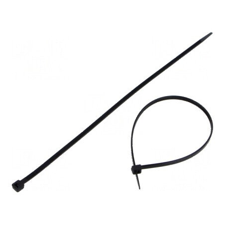 Colier de strângere poliamidă 301mm 4,8mm 250N negru | Electronic-mag.ro | Componente Electronice