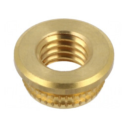 Adaos filetat alamă M8 4,75mm pentru plastic | Electronic-mag.ro | Componente Electronice