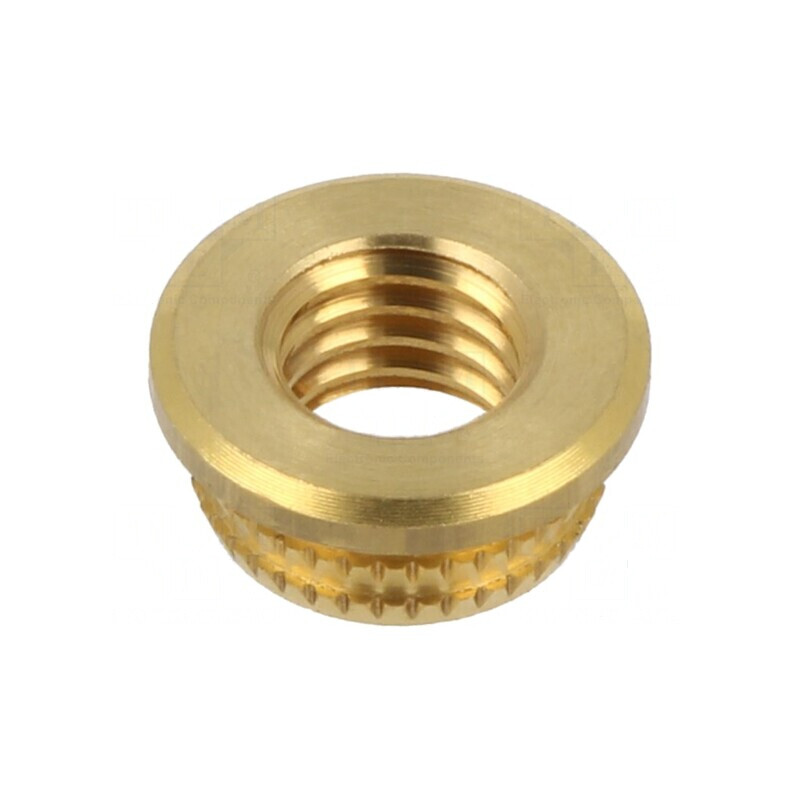 Adaos filetat alamă M8 4,75mm pentru plastic | Electronic-mag.ro | Componente Electronice Adaos filetat alamă M8 4,75mm pentru plastic | Electronic-mag.ro | Componente Electronice