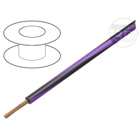 Cablu H05V-K 1mm2 PVC albastru-violet 300V 500V | Electronic-mag.ro | Componente Electronice