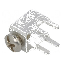 Terminal cu șurub THT argintie | Electronic-mag.ro | Componente Electronice