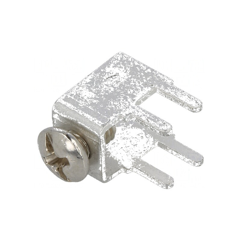 Terminal cu șurub THT argintie | Electronic-mag.ro | Componente Electronice