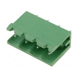 Regletă de conexiuni deconectabilă 5mm, 4 drept soclu | Electronic-mag.ro | Componente Electronice