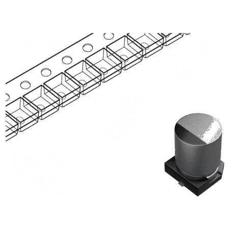 Condensator electrolitic SMD 470uF 16V Ø10x10,2mm low ESR | Electronic-mag.ro | Componente Electronice