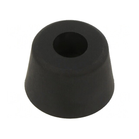 Picioruş înşurubabil negru H: 11,1mm Ø19,1mm | Electronic-mag.ro | Componente Electronice