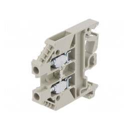 Terminare îmbinare șine 4mm² 2 borne gri 6mm 800V | Electronic-mag.ro | Componente Electronice