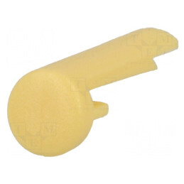 Indicator plastic galben pentru fixare prin apăsare bolţ | Electronic-mag.ro | Componente Electronice