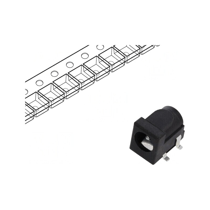 Conector alimentare DC 6,4/2mm soclu tată PCB SMT 5A | Electronic-mag.ro | Componente Electronice Conector alimentare DC 6,4/2mm soclu tată PCB SMT 5A | Electronic-mag.ro | Componente Electronice