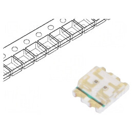 LED SMD 1210 roșie/verde 3,2x2,7mm 20mA 130° | Electronic-mag.ro | Componente Electronice