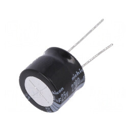 Condensator electrolitic THT 2200uF 25V Ø18x15mm ±20% | Electronic-mag.ro | Componente Electronice