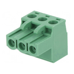 Regletă de conexiuni deconectabilă 5mm, 3 piste drept mufe | Electronic-mag.ro | Componente Electronice