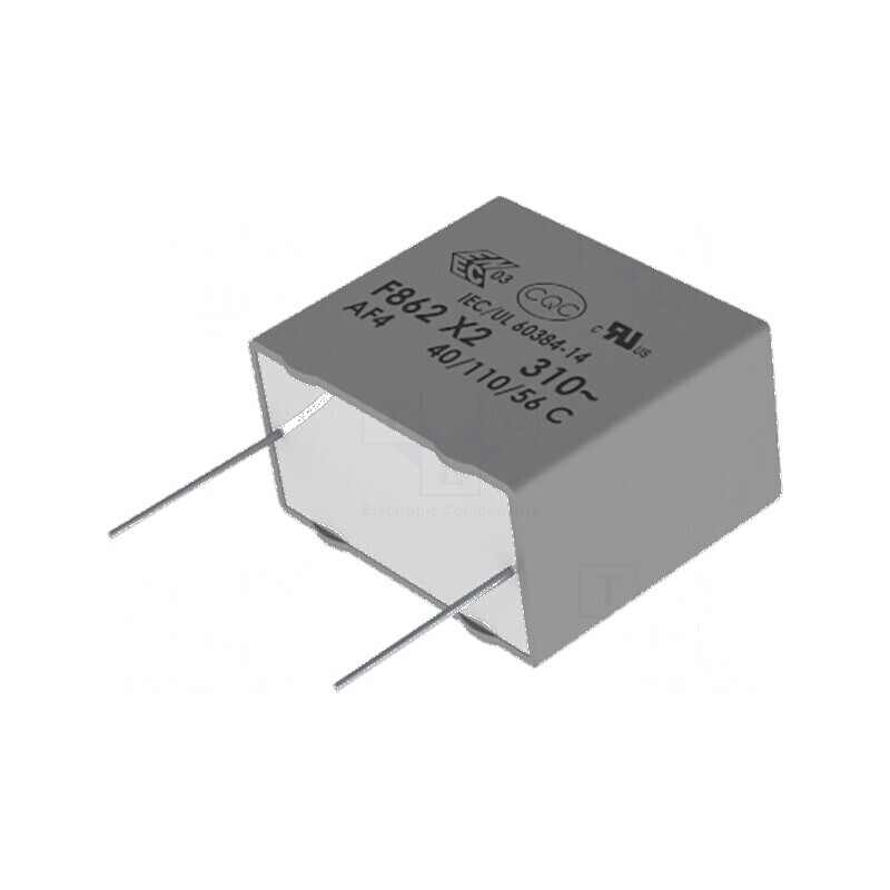 Condensator polipropilenă X2 F862 1uF 26x22x13mm ±10% | Electronic-mag.ro | Componente Electronice Condensator polipropilenă X2 F862 1uF 26x22x13mm ±10% | Electronic-mag.ro | Componente Electronice