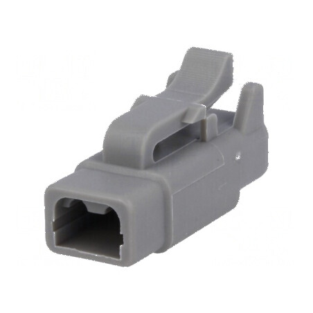 Conector cablu-cablu ATM mamă PIN 2 gri IP67 | Electronic-mag.ro | Componente Electronice