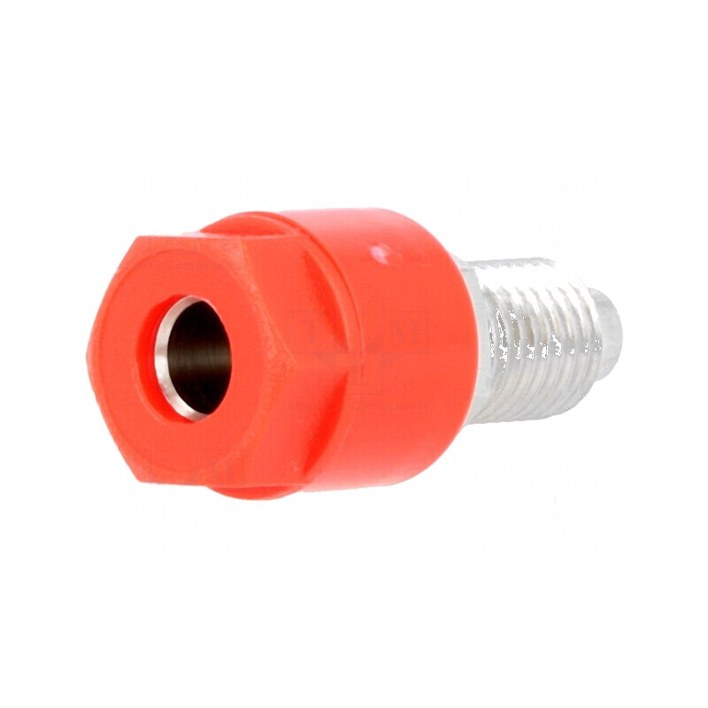 Conector banană 4mm soclu roșie 36A 30VAC 60VDC Ø6mm | Electronic-mag.ro | Componente Electronice Conector banană 4mm soclu roșie 36A 30VAC 60VDC Ø6mm | Electronic-mag.ro | Componente Electronice